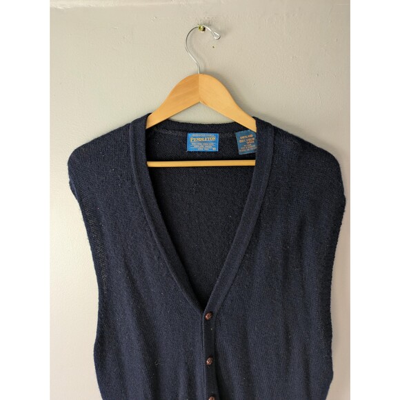 Vintage Pendleton wool sweater vest, mens size M - Picture 4 of 6